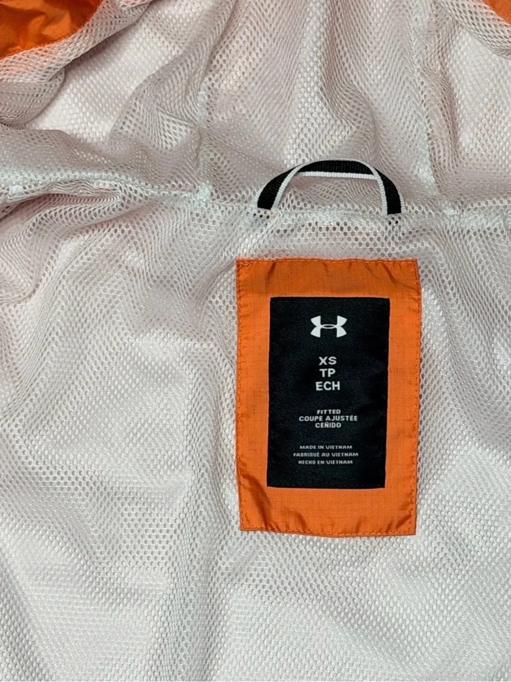 Under Armour Kids Orange Hooded Swim Rashguard Jacket